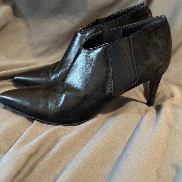 rag & bone Beha Chelsea Size US 8 / EU 38 Black Leather & Suede Bootie - Picture 1 of 9